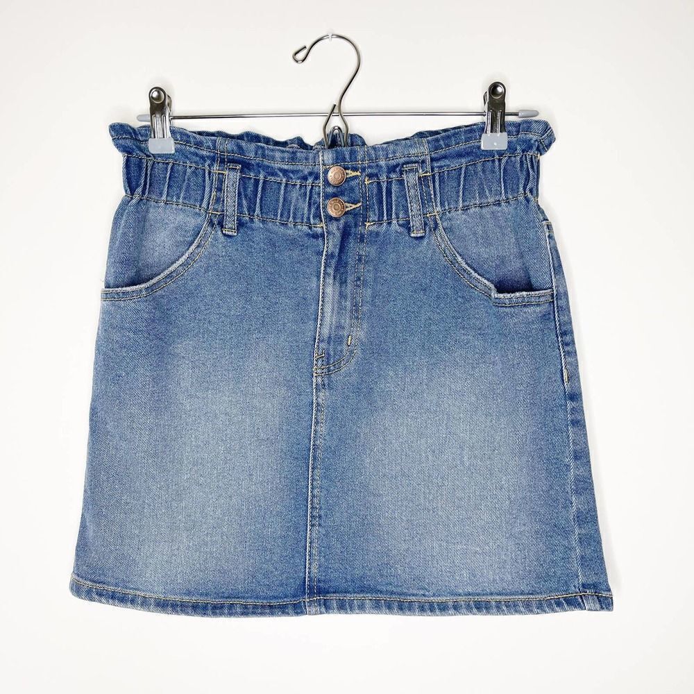 WILD FABLE Paper Bag Mini Denim Skirt